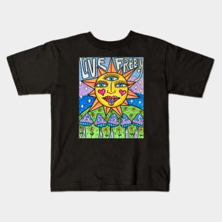 Live Freely Sun Kids T-Shirt